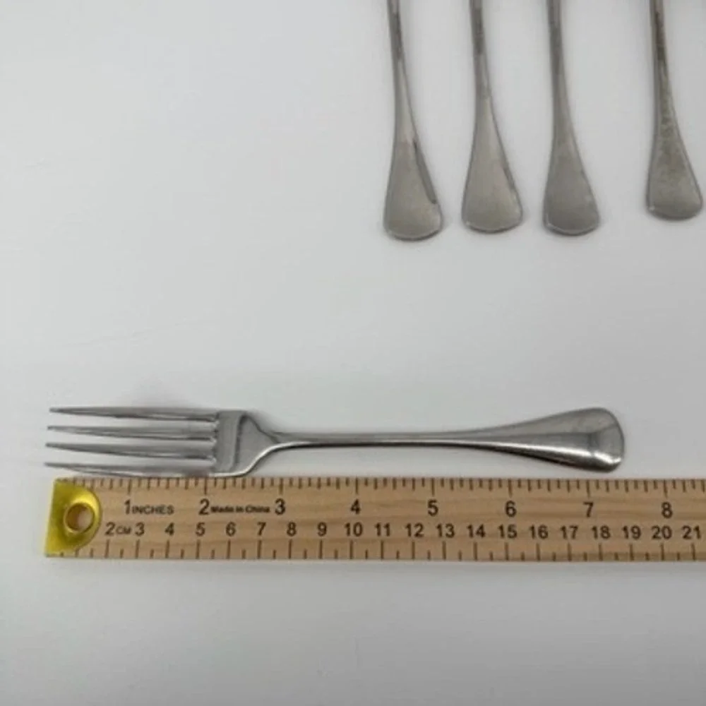 Oneida Round Tip Cabana‎ Stainless Flatware 6pc Lot Forks Spoons Replacement Set